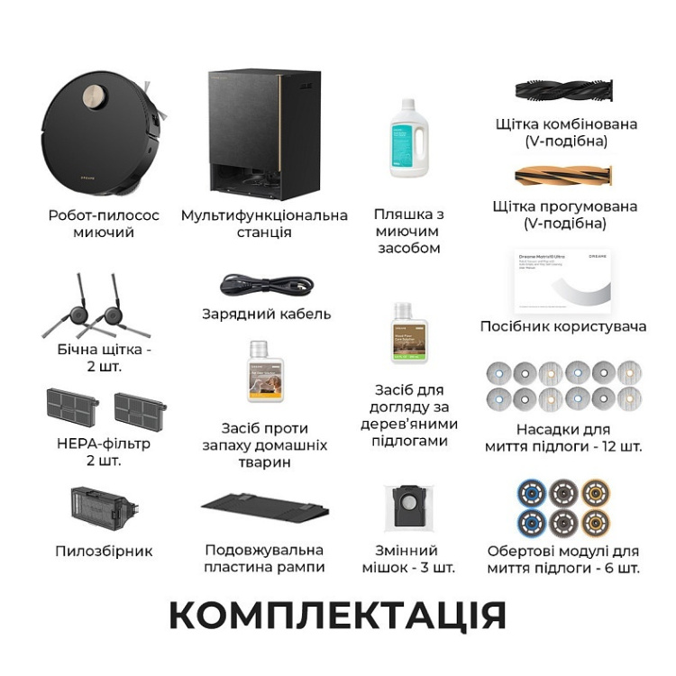 Робот-пылесос Dreame Bot MatriX 10 Ultra Black (RLX95CE-bl) (EU)