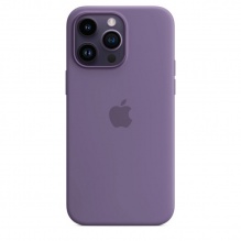 Silicone Case with MagSafe для iPhone 14 Pro Max (FoxConn) (Iris)