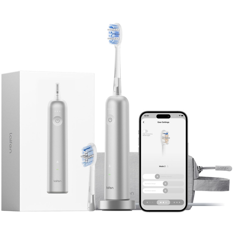 Зубная электрощетка Laifen Wave PRO Aluminum Original (Silver) (1TB92-A-XX-SI-002)