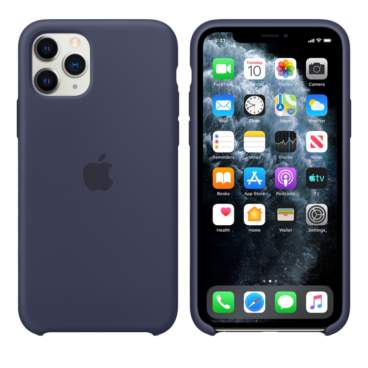 Чехол Smart Silicone Case для iPhone 11 Pro Max Original (FoxConn) (Midnight Blue)