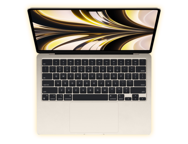 MacBook Air 13 Retina, with Apple M2, Starlight, 256GB, 8 CPU / 8 GPU, 8GB RAM (MLY13) бу (Як Новий)