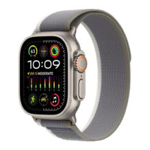 Apple Watch Ultra 2 49mm Titanium Case with Green/Gray Trail Loop (M/L) (MRF43) бу (Як Новий)