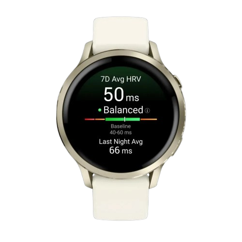 Garmin Venu 4 41mm Lunar Gold with Bone Silicone Band (010-03013-00)