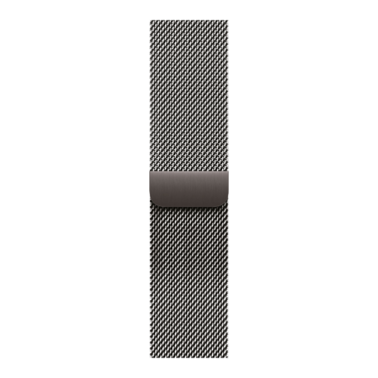 Apple Watch Series 11 46mm Slate Titanium Case with Slate Milanese Loop - M/L Apple Watch Series 11 46mm Slate Titanium Case with Slate Milanese Loop - M/L