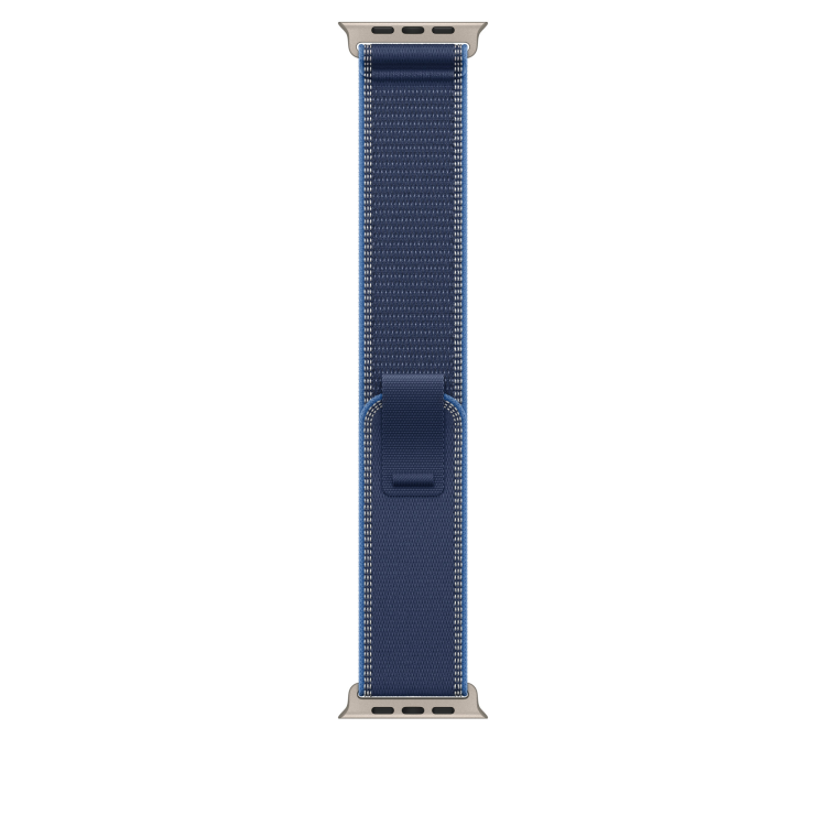 Ремінець Apple Trail Loop Band для Apple Watch 44/45/46/49mm Blue/Bright Blue Natural Titanium - M/L