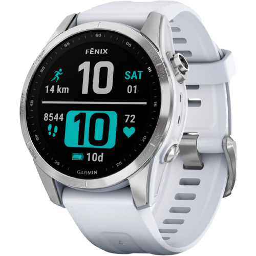 Garmin Fenix 7S Silver with Whitestone Band (010-02539-02)