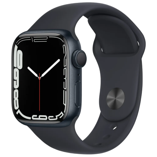 Apple Watch Series 7 45mm GPS Midnight Aluminum Case With Midnight Sport Band (MKN53) Open Box