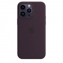 Silicone Case with MagSafe для iPhone 14 Pro Max (FoxConn) (Elderberry)