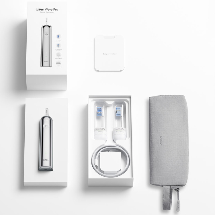 Зубна електрощітка Laifen Wave PRO Steel (Silver) (1TB92-S-XX-SS-002)