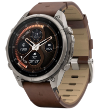 Garmin Fenix 9 Pro 47mm LTE AMOLED Sapphire Titanium with Walnut Leather Band (010-04336-40/41)