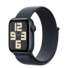 Apple Watch SE 2 GPS 40mm Midnight Aluminium Case w. Ink Sport Loop (MXEA3)