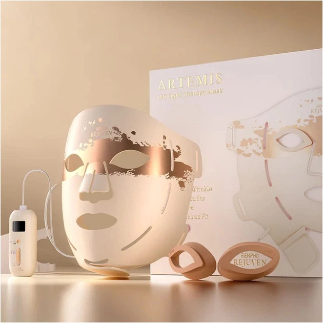 Світлодіодна LED маска RENPHO Artemis LED Light Therapy Mask (E100B-1-PK)