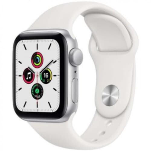 Apple Watch SE GPS 40mm Silver Aluminum Case with White Sport Band (MYDM2) бу Apple Watch SE GPS 40mm Silver Aluminum Case with White Sport Band (MYDM2) бу