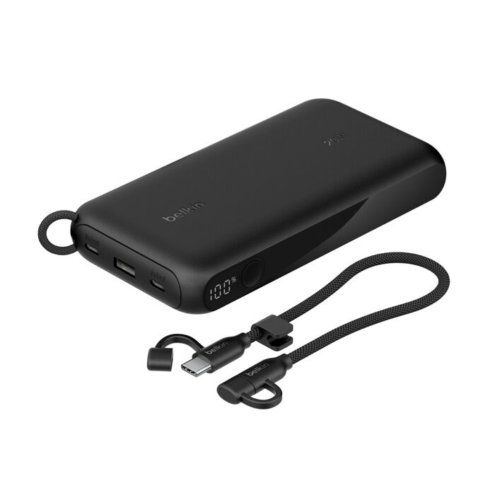 Зарядний пристрій Power Bank Belkin 20000мАh, 20W, with Display (Black) (BPB028HQBK)