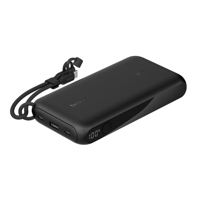 Зарядний пристрій Power Bank Belkin 20000мАh, 20W, with Display (Black) (BPB028HQBK)