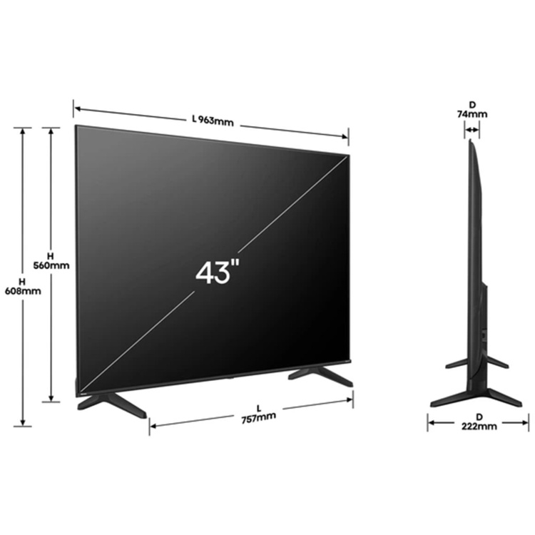Телевизор 43 Hisense 43A6Q (EU)