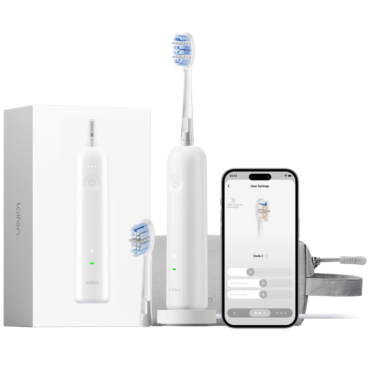 Зубна електрощітка Laifen Wave PRO Plastic (White) (1TB92-P-XX-WH-002)