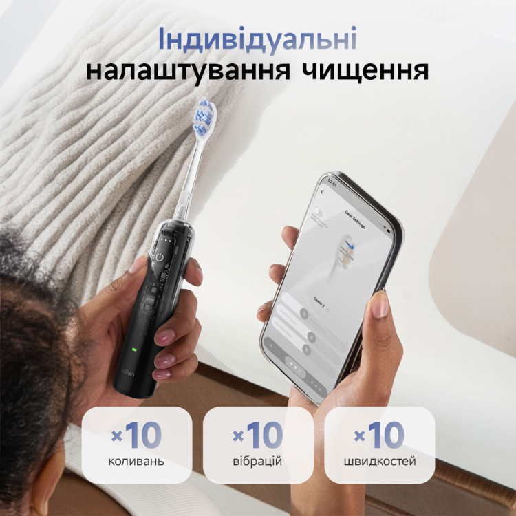 Зубна електрощітка Laifen Wave PRO Plastic (White) (1TB92-P-XX-WH-002)