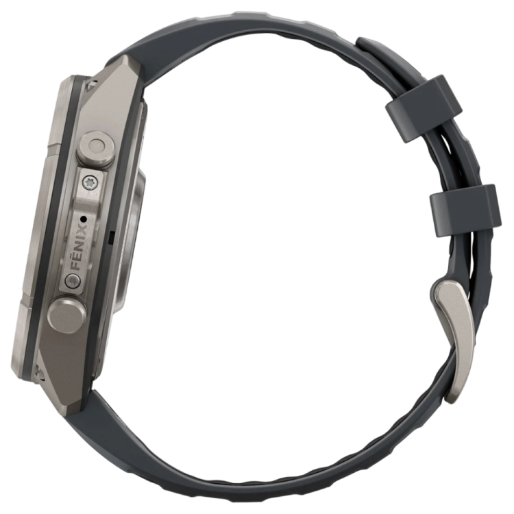 Garmin Fenix 9 Pro 47mm LTE AMOLED Sapphire Titanium with Graphite/Black Silicone Band (010-04336-20/21)