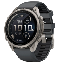 Garmin Fenix 9 Pro 47mm LTE AMOLED Sapphire Titanium with Graphite/Black Silicone Band (010-04336-20/21)