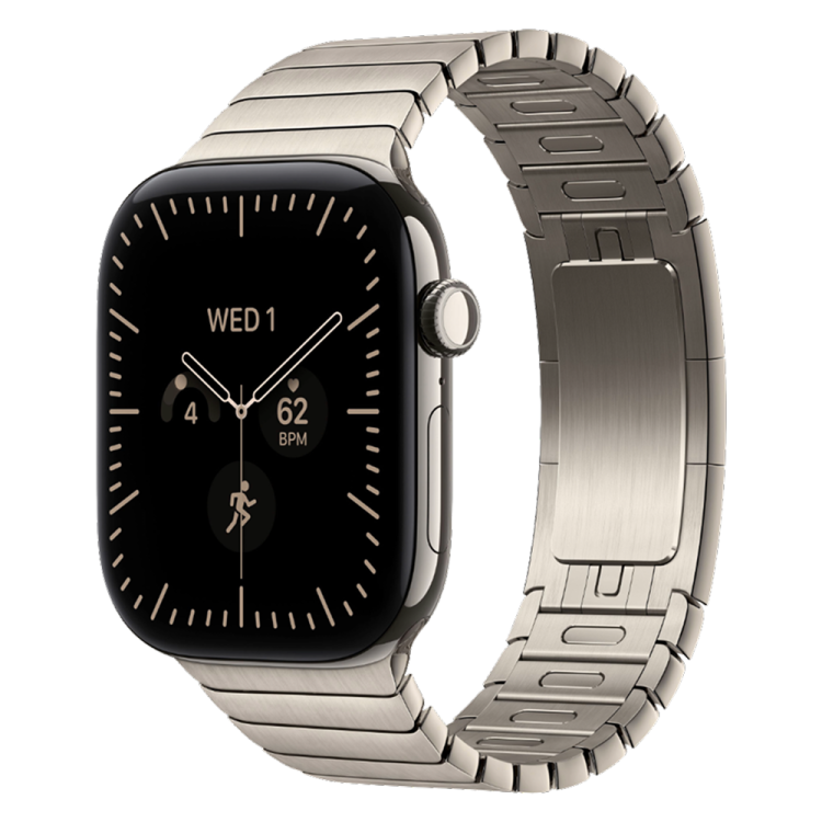 Apple Watch Series 12 GPS+LTE, 46mm Natural Titanium Case with Natural Link Bracelet