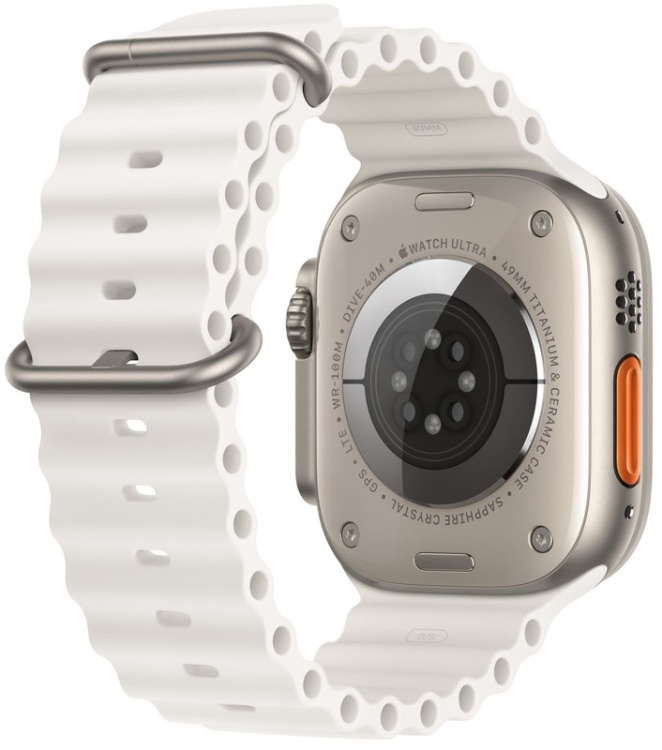 Apple Watch Ultra 2 49mm Titanium Case with White Ocean Band (MREJ3) бу