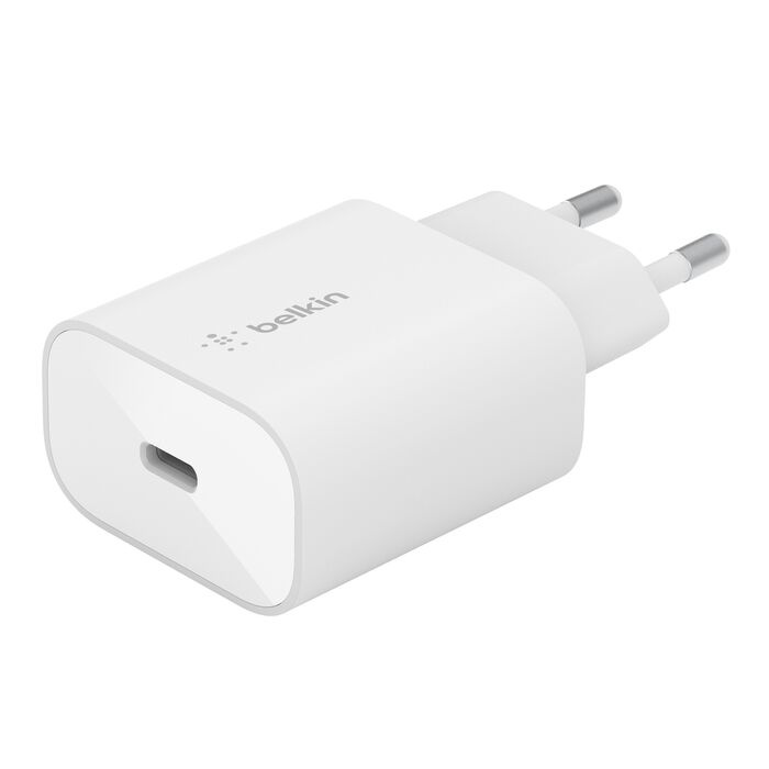 Блок живлення Belkin Home Charger 25W USB-C PD White (WCA004VFWH)