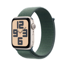 Apple Watch SE 2 GPS 40mm Starlight Aluminium Case w. Lake Green Sport Loop (MXEH3)