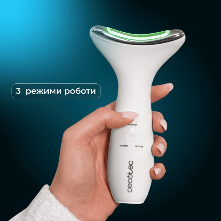 LED-масажер для фототерапії обличчя та шиї CECOTEC FaceCare Face&Neck Pro (A01_EU01_116294)