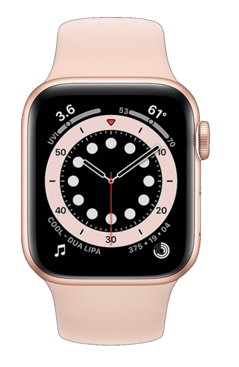 Apple Watch Series SE GPS 40mm Gold Aluminum Case with Pink Sand Sport Band (MYDN2) бу