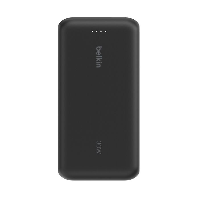 Зарядний пристрій Power Bank Belkin 20000мАh, 30W, вбудований кабель USB-C (Black) (BPB024HQBK)