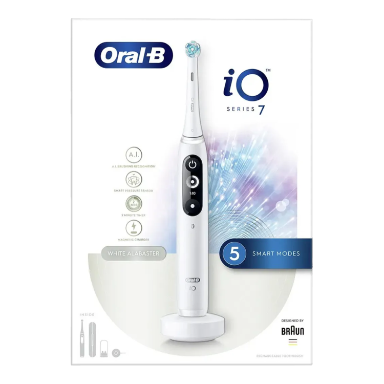 Зубная электрощетка BRAUN Oral-B iO Series 7 (White Alabaster) (iOM7.1A1.1BD) Зубная электрощетка BRAUN Oral-B iO Series 7 (White Alabaster) (iOM7.1A1.1BD)