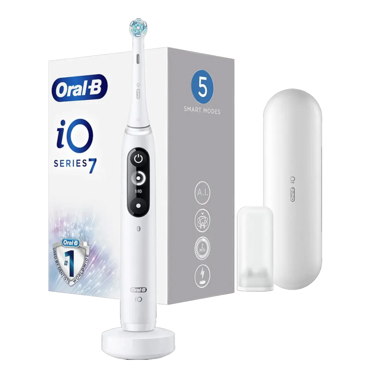 Зубная электрощетка BRAUN Oral-B iO Series 7 (White Alabaster) (iOM7.1A1.1BD) Зубная электрощетка BRAUN Oral-B iO Series 7 (White Alabaster) (iOM7.1A1.1BD)