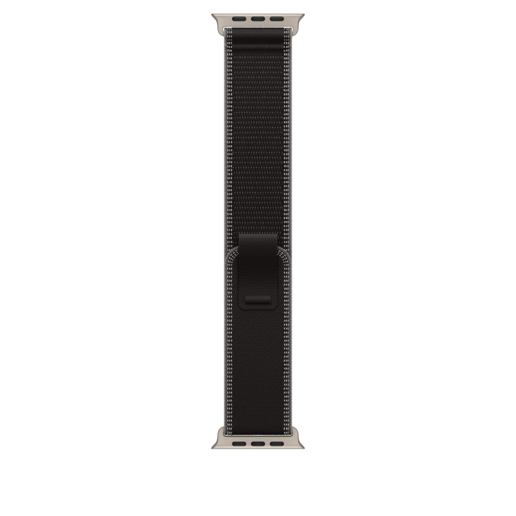 Ремінець Apple Trail Loop Band для Apple Watch 44/45/46/49mm Black/Charcoal Natural Titanium - M/L