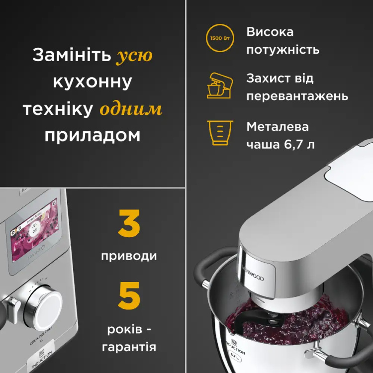 Кухонна машина Kenwood KCL95.004SI (UA)