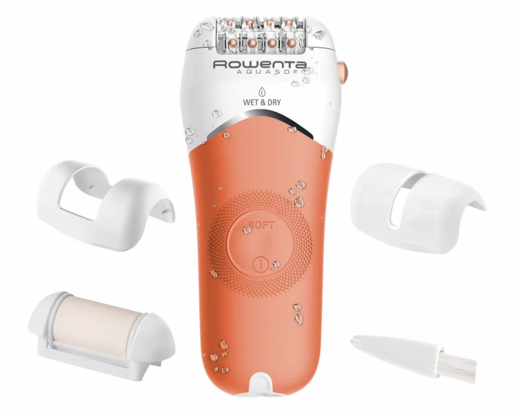 Епілятор Rowenta Aquasoft Wet&Dry (Coral) (EP4920F0)