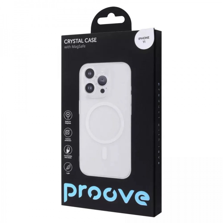 Чохол Proove для iPhone 11 Crystal Case with Magnetic Ring (Transparent)