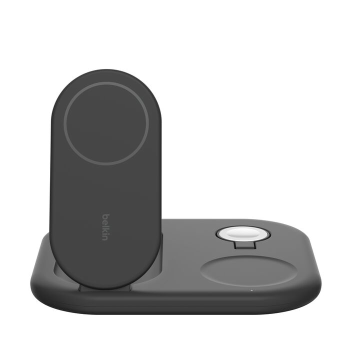 Беспроводная зарядка Belkin 3в1 Magnetic Foldable iPhone/Watch/AirPods, Qi2 15Вт Black (WIZ029vfBK)
