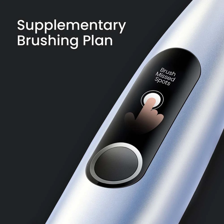 Электрическая зубная щетка Oclean X Plus Pro Digital Silver (6970810556179)