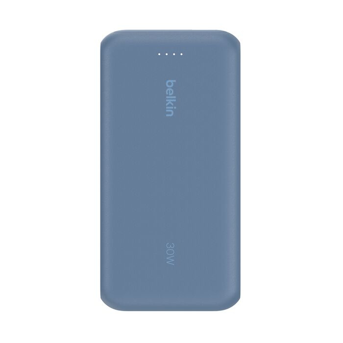Зарядний пристрій Power Bank Belkin 20000мАh, 30W, вбудований кабель USB-C (Blue) (BPB024HQBL)