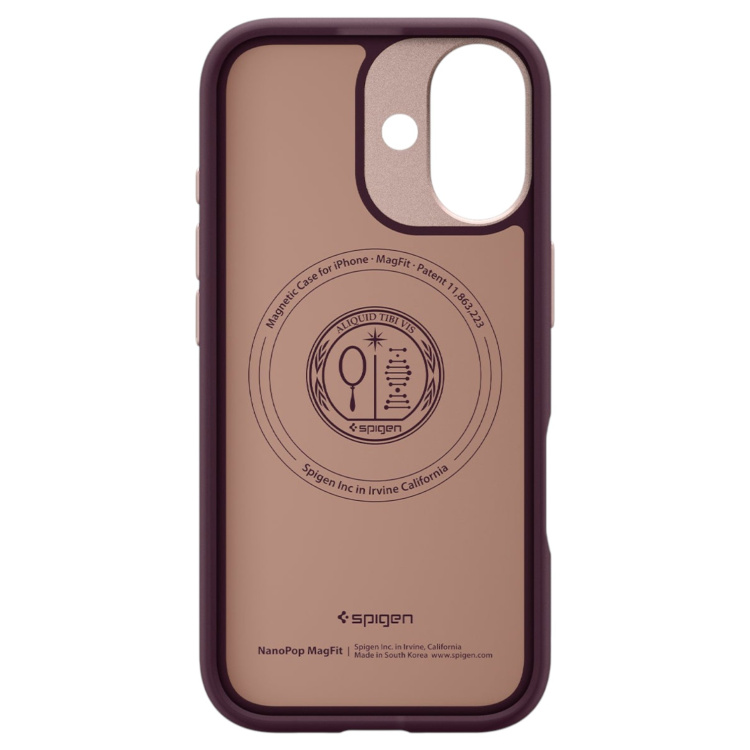Чохол Spigen Nano Pop MagSafe для iPhone 17 Burgundy Bean (ACS10365) Чохол Spigen Nano Pop MagSafe для iPhone 17 Burgundy Bean (ACS10365)
