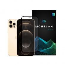 Защитное стекло Monblan для iPhone 12/12 Pro 2.5D Anti Static 0.26mm (Black)