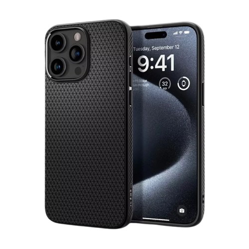 Чохол Spigen Liquid Air для iPhone 15 Pro (Matte Black) ACS06704