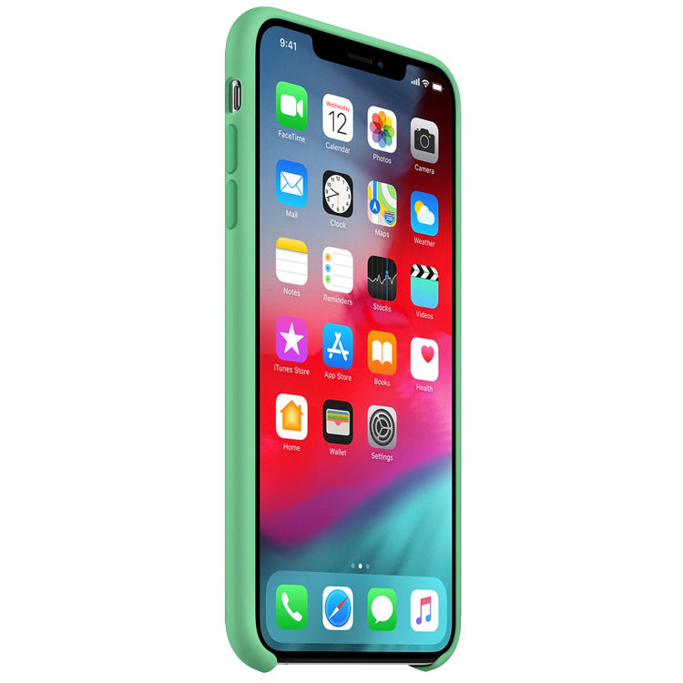 Чехол Smart Silicone Case для iPhone Xs Max Original (FoxConn) (Spearmint)