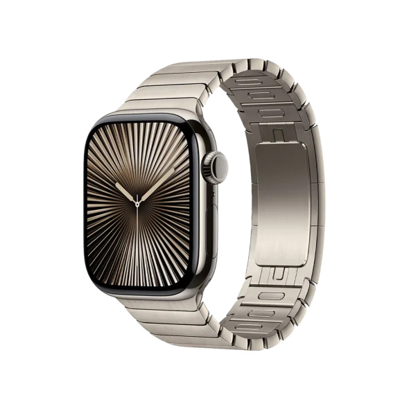 Apple Watch Series 10 42mm Natural Titanium Case w. Natural Link Bracelet (MX0J3+MXMA3)