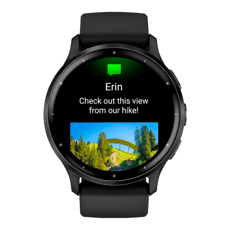 Garmin Venu 4 45mm Slate with Black Silicone Band (010-03014-00)