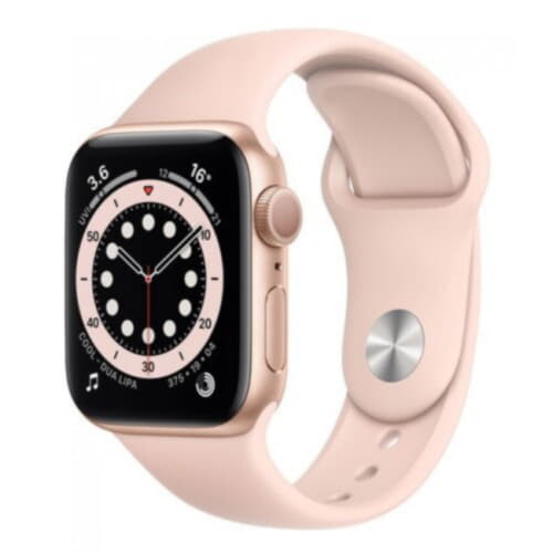 Apple Watch Series 6 GPS 44mm Gold Aluminum Case with Pink Sand Sport Band (M00E3) бу Apple Watch Series 6 GPS 44mm Gold Aluminum Case with Pink Sand Sport Band (M00E3) бу