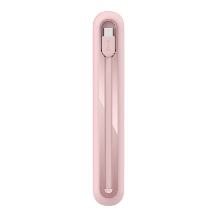 Зарядний пристрій Power Bank Belkin 20000мАh, 30W, вбудований кабель USB-C (Pink) (BPB024HQPK)