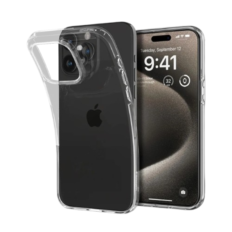 Чохол Spigen Liquid Crystal для iPhone 15 Pro Max (Crystal Clear) ACS06557