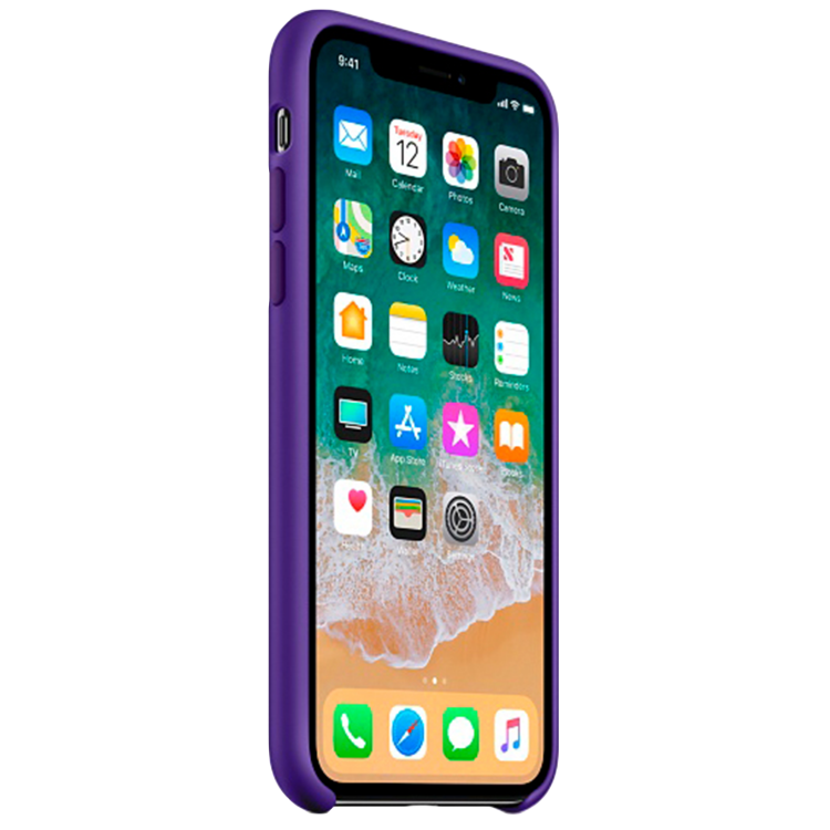 Чохол Smart Silicone Case для iPhone X Original (FoxConn) (Ultra Violet)